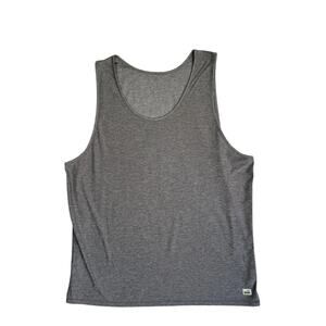 Vuori Mens Strato Tech Tank Top Light Heather Gray Workout Athleisure M